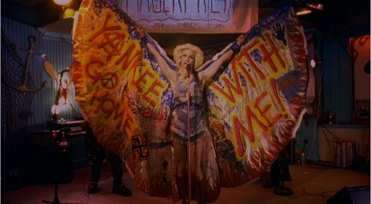 Hedwig and the Angry Inch in denim wings