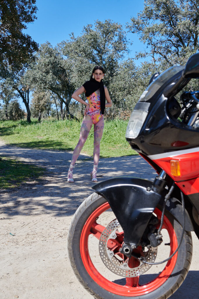 Short films to the silver screen:Milena Smit wearing María Escoté x Desigual